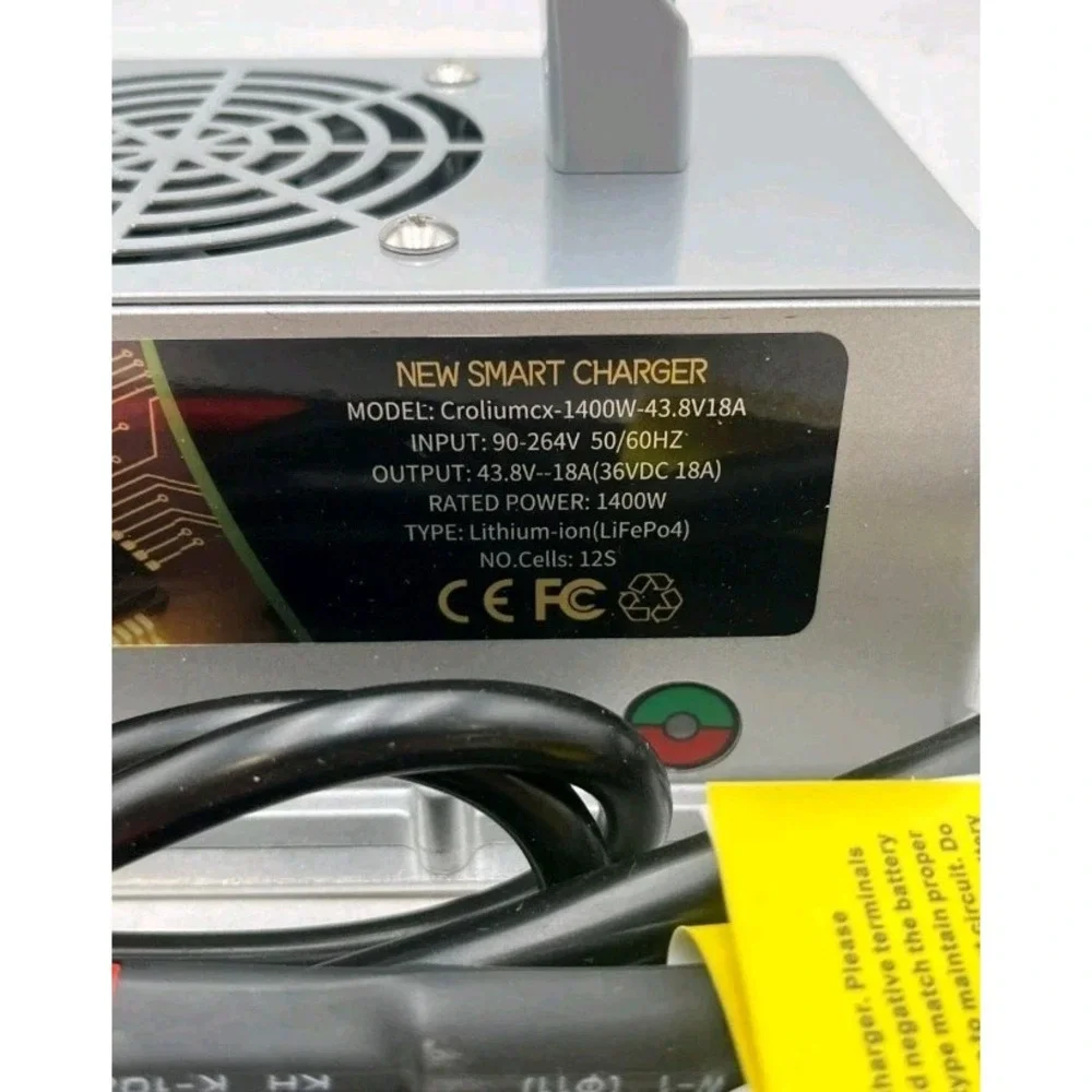 Croliumcx 43.8Volt 18A Lithium Battery Charger
